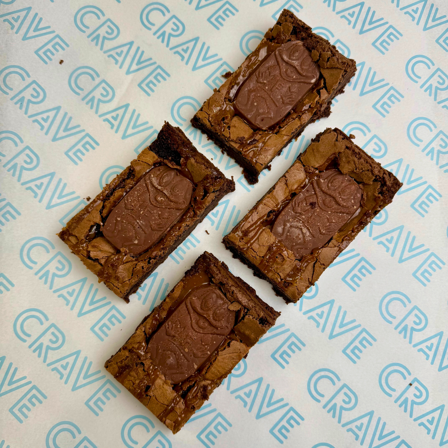 Caramel Brownie Box x4 - Crave Bakery and Coffeehouses LTD