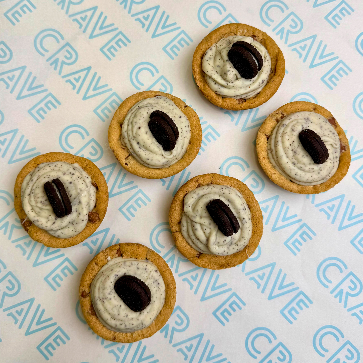 Cookies & Cream Cookie Cup Box x6 - Crave Bakery and Coffeehouses LTD