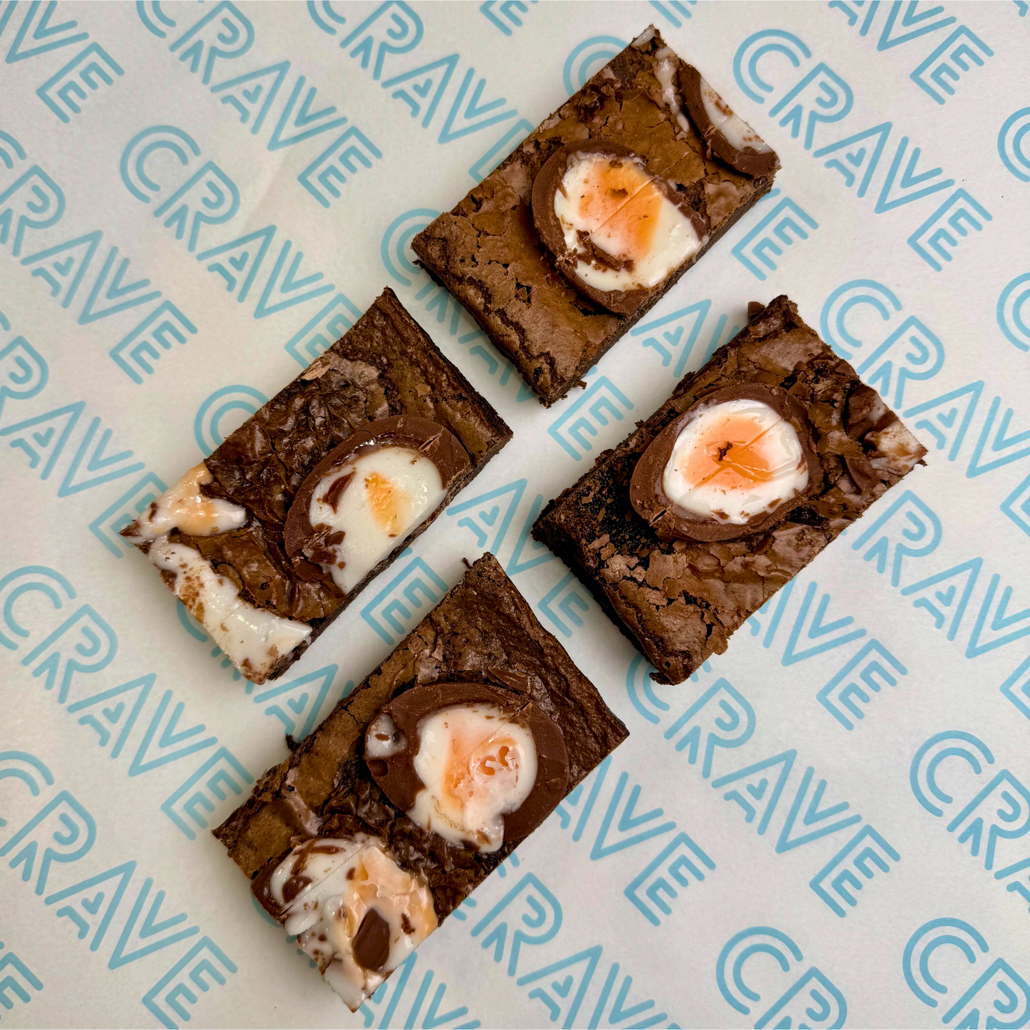 Creme Egg Brownie Box x4 - Crave Bakery and Coffeehouses LTD