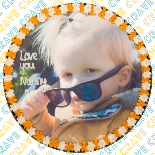 Giant Personalised Photo Cookie - Crave Bakery and Coffeehouses LTD