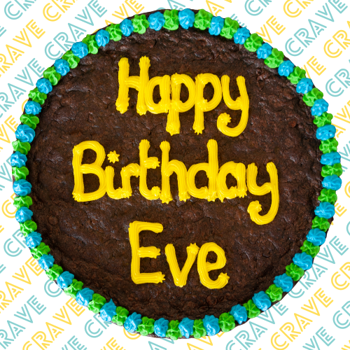 Giant Personalised Cookie - Crave Bakery and Coffeehouses LTD