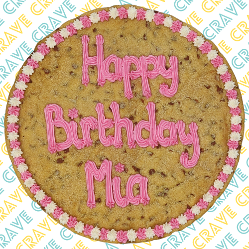 Giant Personalised Cookie - Crave Bakery and Coffeehouses LTD