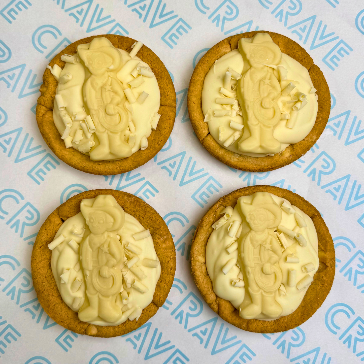Milky Bar Mega Cookie Cup Box x4 - Crave Bakery and Coffeehouses LTD