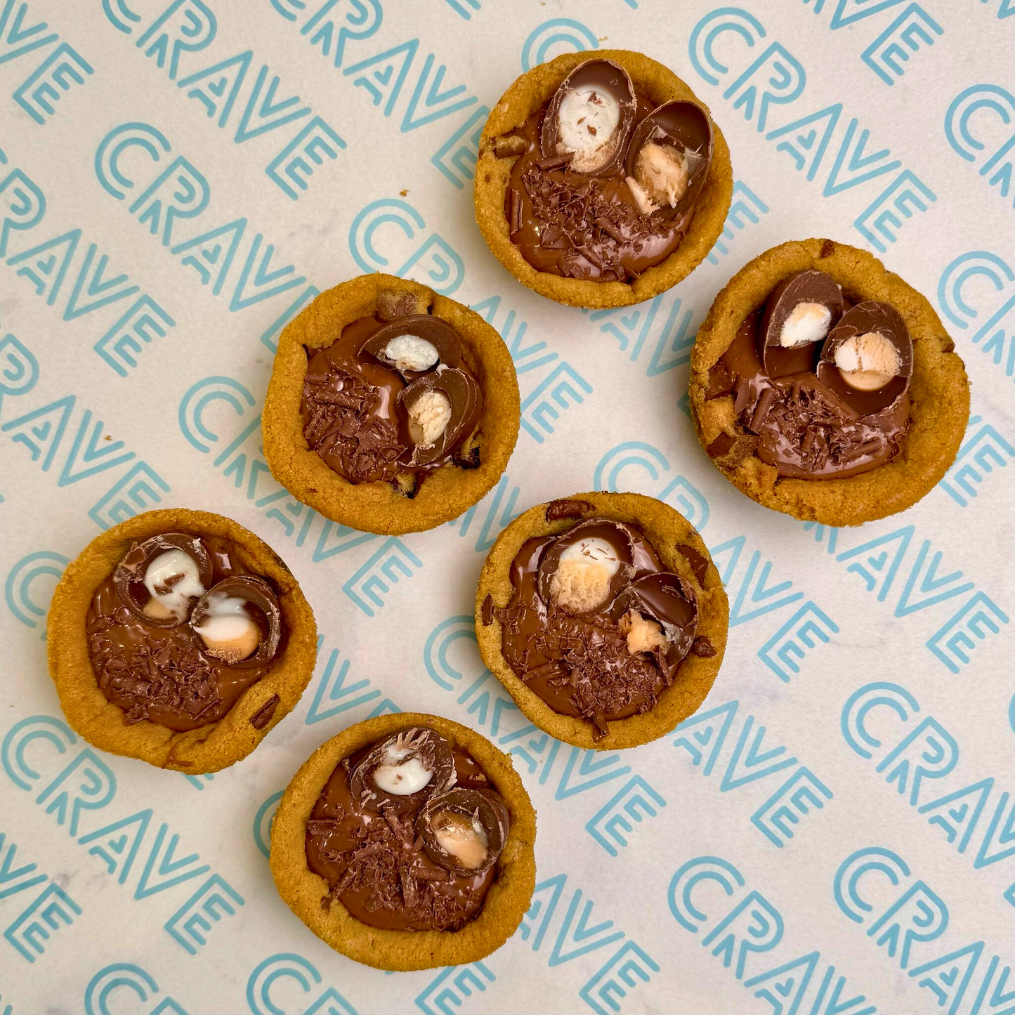 Creme Egg Cookie Cup Box x6 - Crave Bakery and Coffeehouses LTD