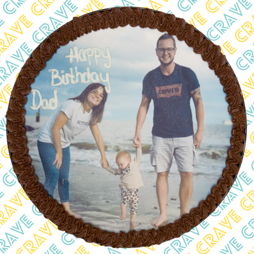 Giant Personalised Photo Cookie - Crave Bakery and Coffeehouses LTD