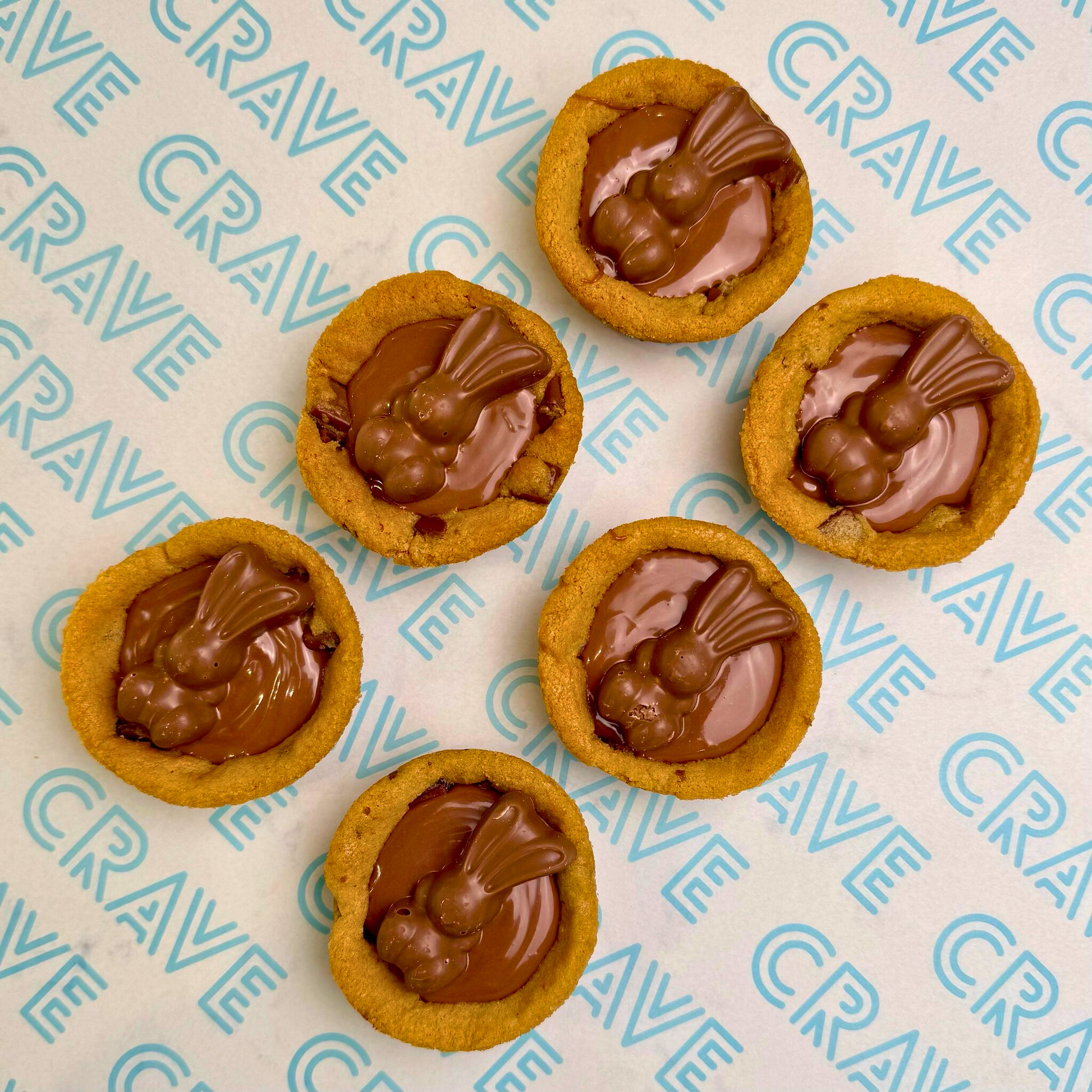 Milk Chocolate Malteser Bunny Cookie Cup Box x6 - Crave Bakery and Coffeehouses LTD