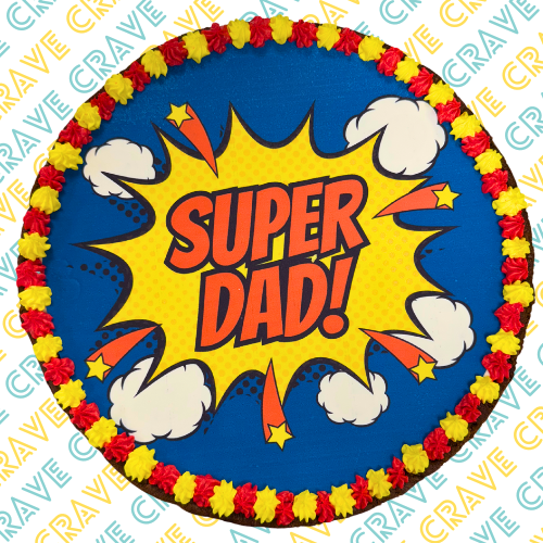 Happy Father's Day Giant Cookie - Super Dad