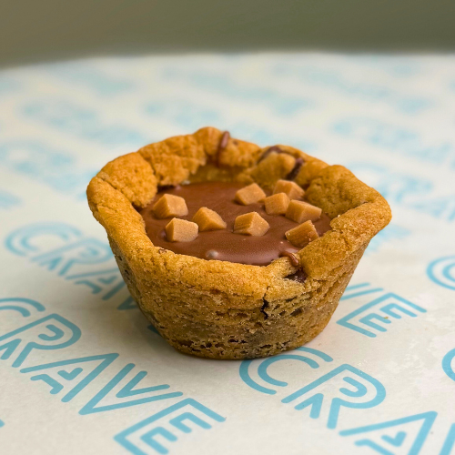 Salted Caramel Fudge Cookie Cup